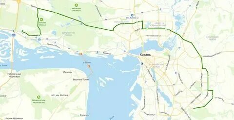 Маршрут автобуса 45 в казани с остановками