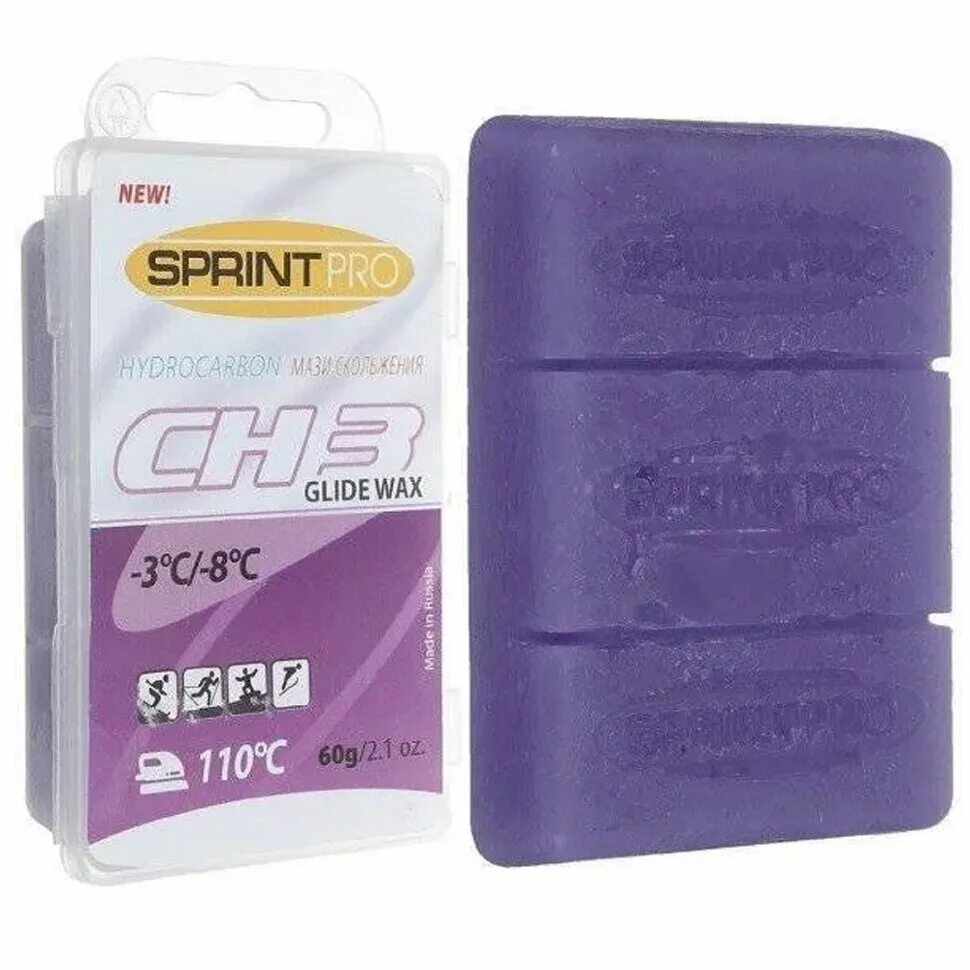 Парафин скольжения Sprint Pro Ch-3 темп. -3 -8с 60 гр. Violet. Парафин Sprint Pro ch1. Sprint лыжная мазь -2 -8. Сн4 парафин сн4.