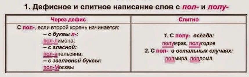 Полы единственное число