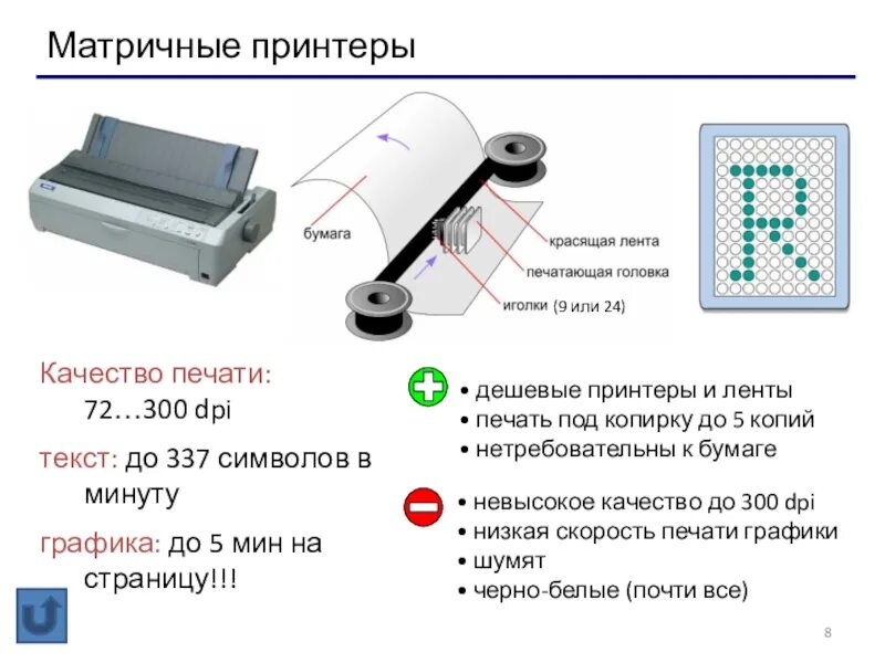 Матричный принтер качество печати. Разрешение матричного принтера. Устройство матричного принтера. Качество печати dpi.