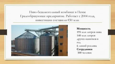 Предприятие завод пример