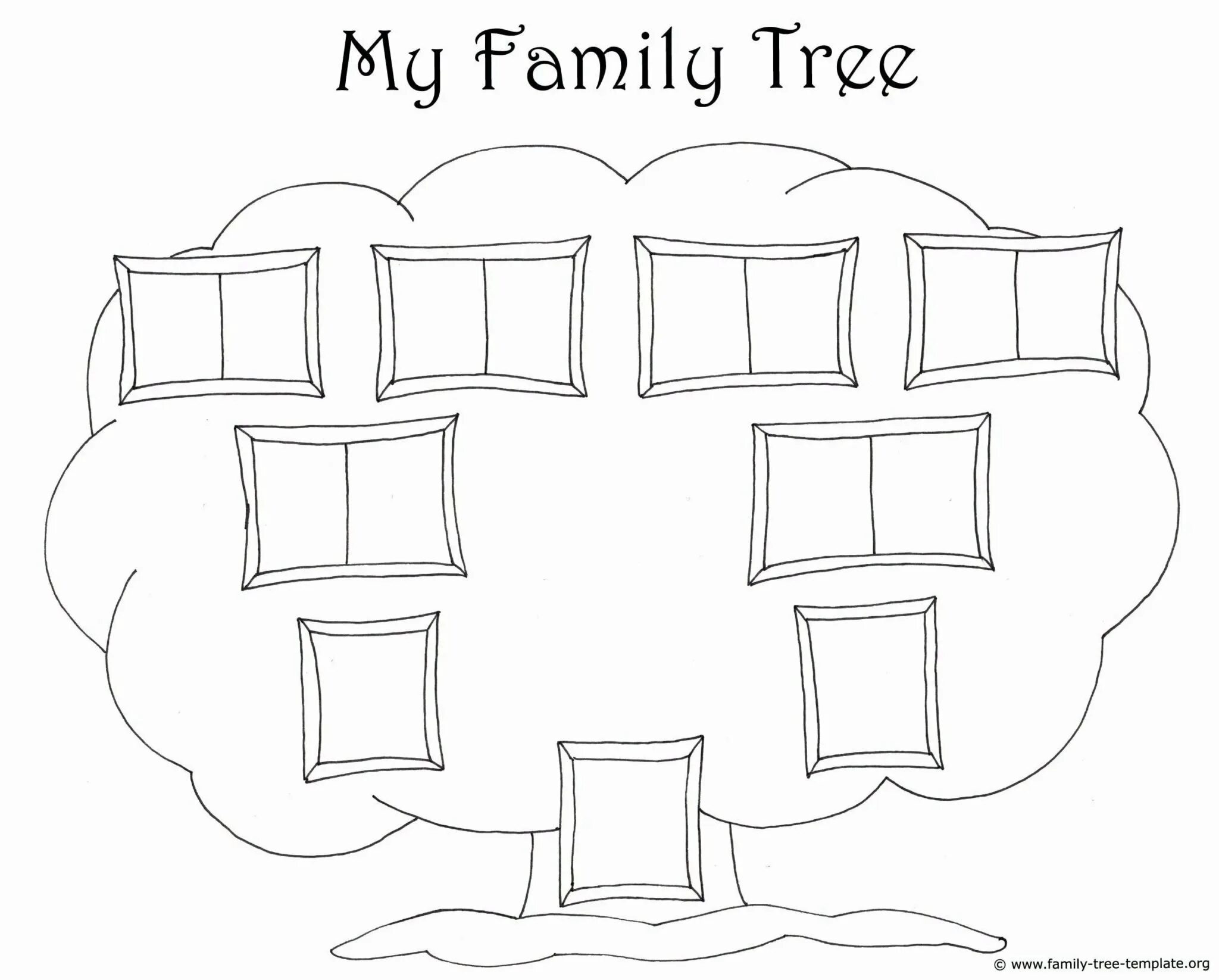 Семейное дерево раскраска. Семейное Древо рисунок. Семейное Древо шаблон. Генеалогическое дерево шаблон.