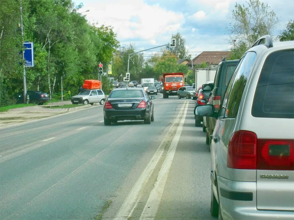 Наезд на разметку