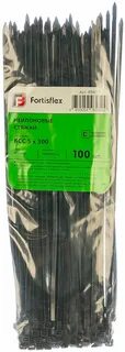 Нейлоновые стяжки fortisflex ксс 5х300 черный
