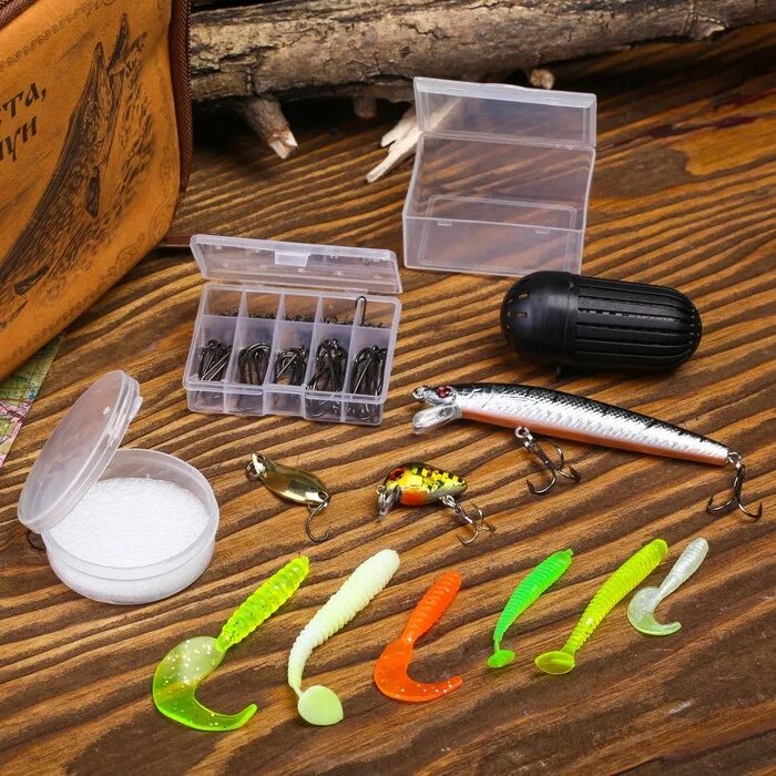 Рыболовные принадлежности. Рыболовные снасти. Инвентарь для рыбалки. Набор приманок блесна ecos fs-07set 3 шт. Рыбные принадлежности.