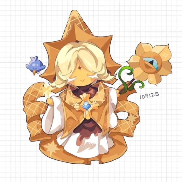 Dark vanilla cookie