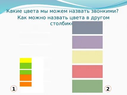Тихие и звонкие цвета 2 класс видеоурок