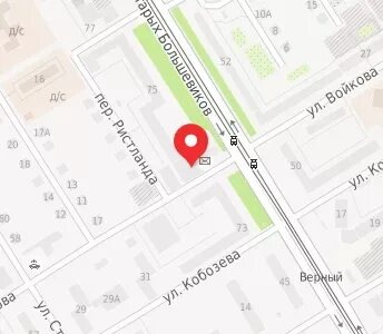 Карта улицы большевистская