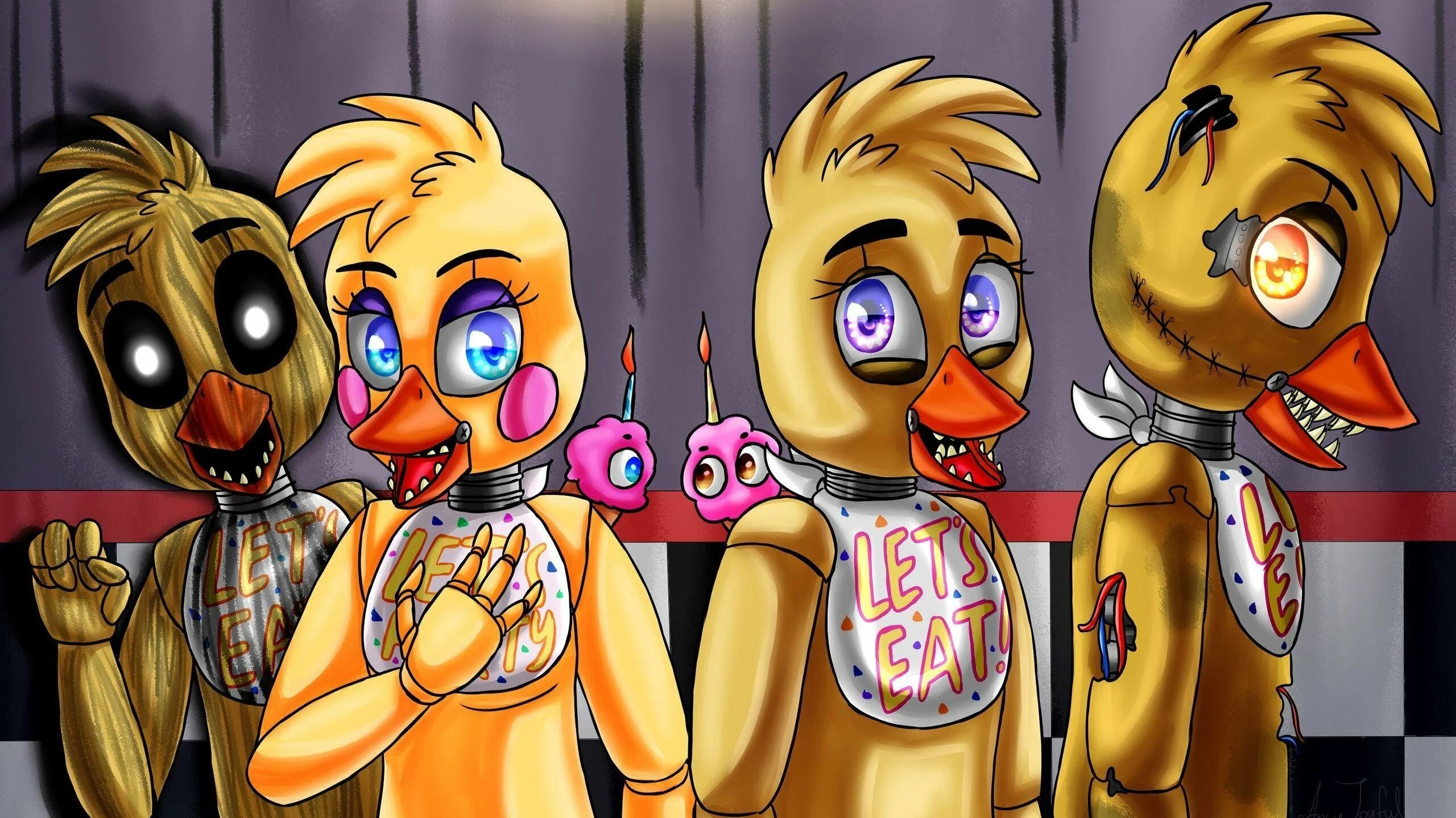 Five nights at freddy chica. Фнаф2 чика и фредди. five nights at freddy&#039;s чика. чика фнаф 1. олд фредди и олд чика.