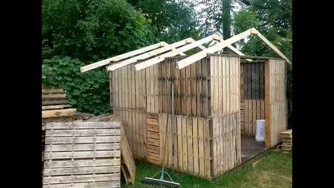 Сарай из паллет