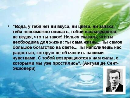 Вода сама жизнь
