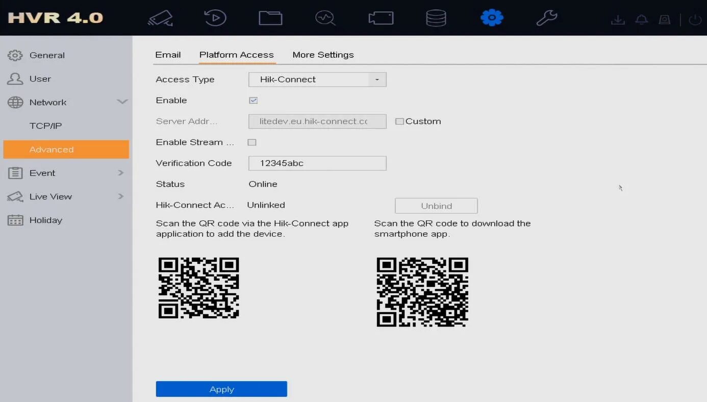 Код верификации hiwatch. Код верификации видеорегистратора. hik connect qr код. код верификации устройства hikvision видеорегистратор.