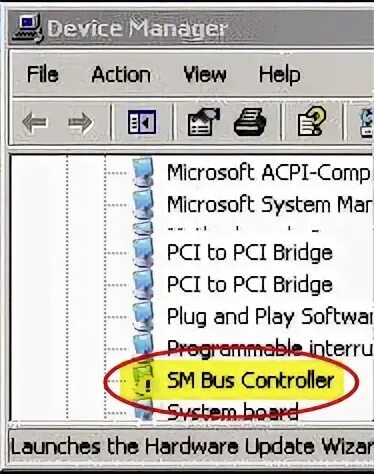 Sm контроллер шины windows 7