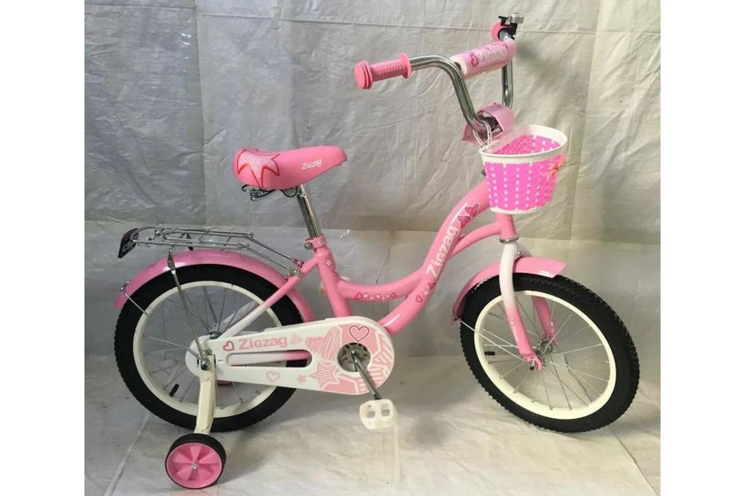Купить велосипед колеса 18. Велосипед Zigzag 16 girl розовый. Велосипед двухколесный Zigzag girl 14 розовый. Велосипед Zig Zag 18. Велосипед стелс для девочки 4 года розовый.