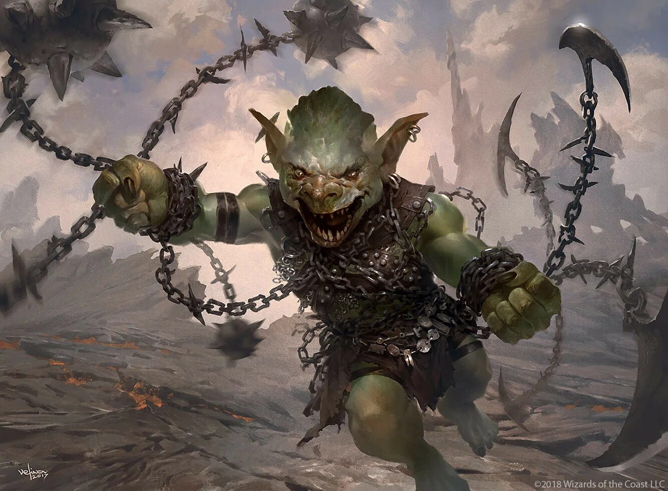 Гоблин МТГ. Magic the Gathering Гоблин. Svetlin Velinov. Гоблин арт МТГ. Goblin down