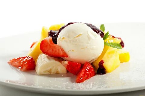 Fruits ice cream