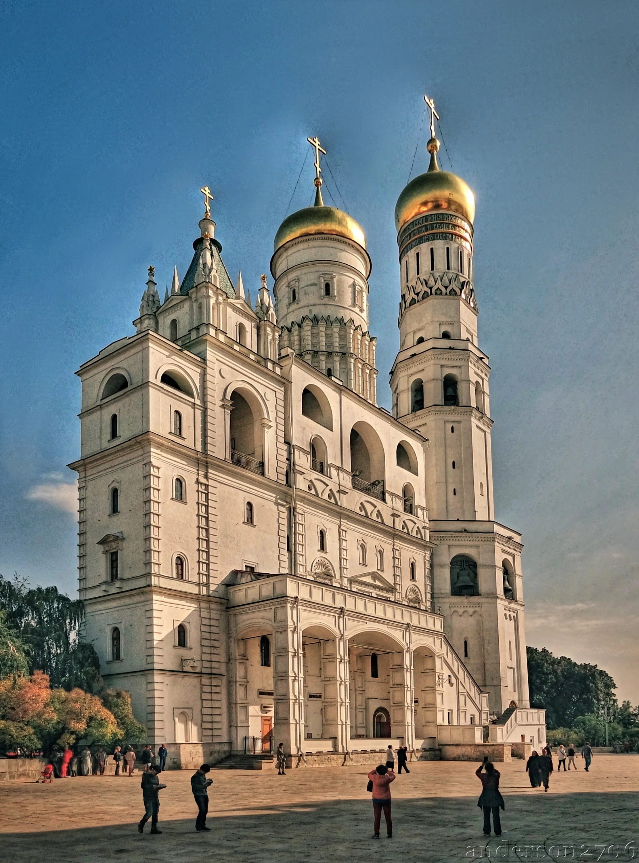 Храм колокольня Ивана Великого Московского Кремля. Колокольня ивана лествичника