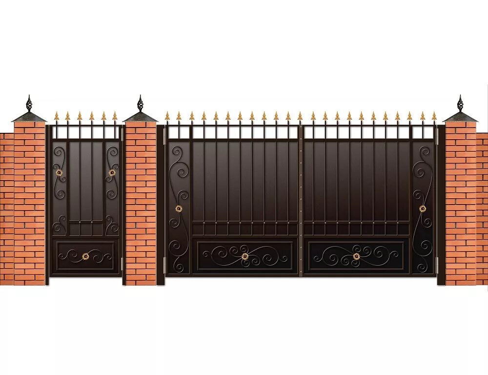 Ворота широкие а калитка. Кованые ворота v-040 (1 кв.м.). Ворота с калиткой. Ворота с калиткой для частного. Ворота распашные металлические.