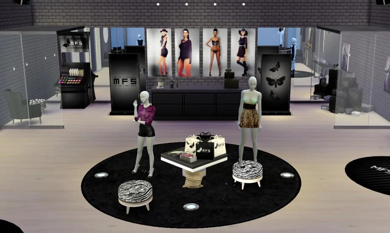 Sims 4 store. Симс 4 магазин одежды участок. sims 4 магазин. sims 4 магазин одежды. модный бутик симс 4.