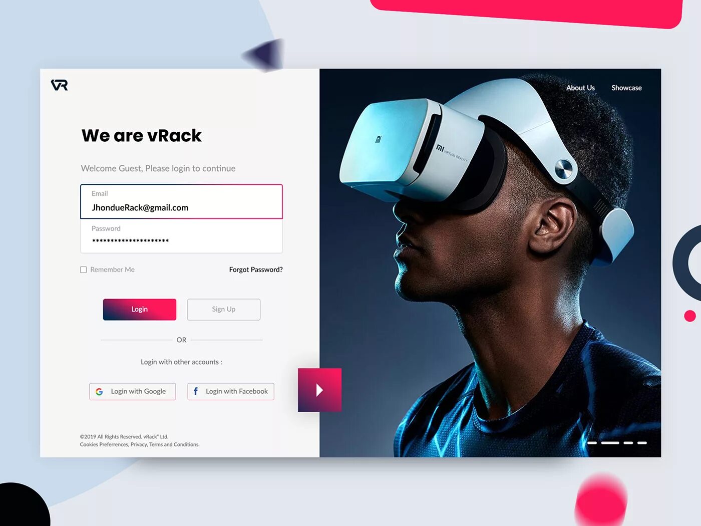 Vr вход. Web VR. VR приложение загрузка.