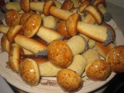 Рецепт печенья грибочки