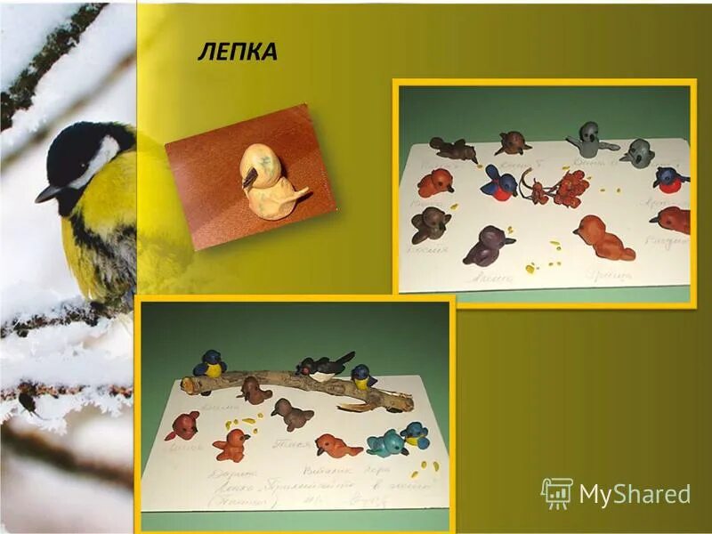 большие и маленькие птицы на кормушке лепка. птичка клюет зернышки из блюдечка лепка. большие и маленькие птицы на кормушке лепка. большие и маленькие птицы на кормушке лепка. лепка красивая птичка 2 младшая группа.