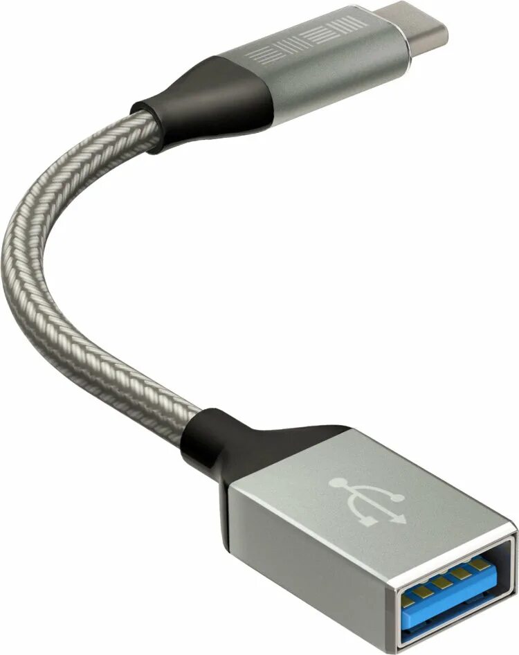 Кабель INTERSTEP USB 3.0-USB Type-c, 1 м. Кабель USB Type-c на OTG. OTG переходник USB - Type-c. Переходник USB 3.0 папа на USB Type-c мама.