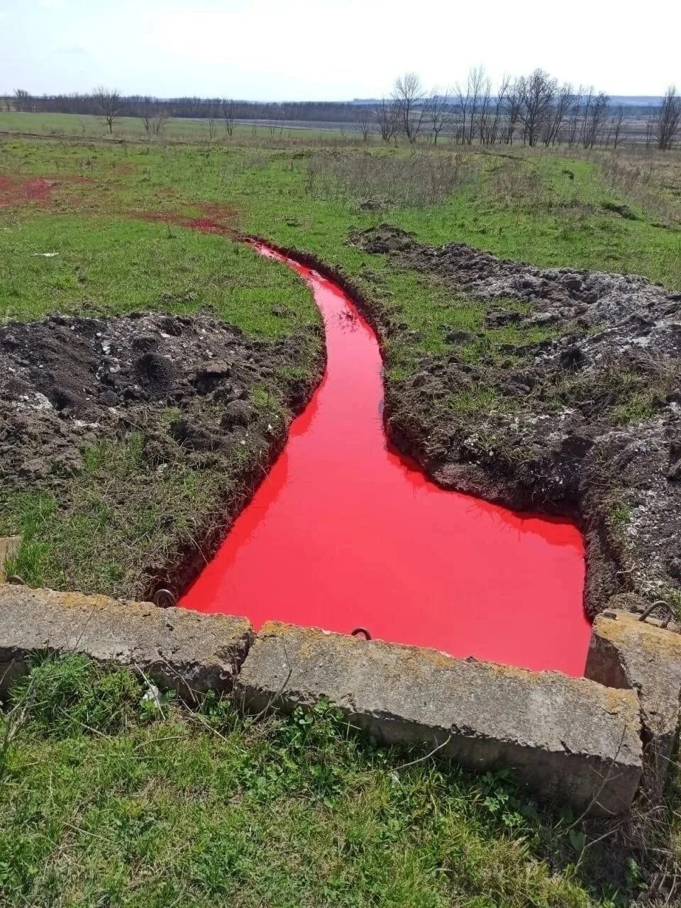 Про красную воду. Красный водоем. Красная река. Красная река в Белгородской области.