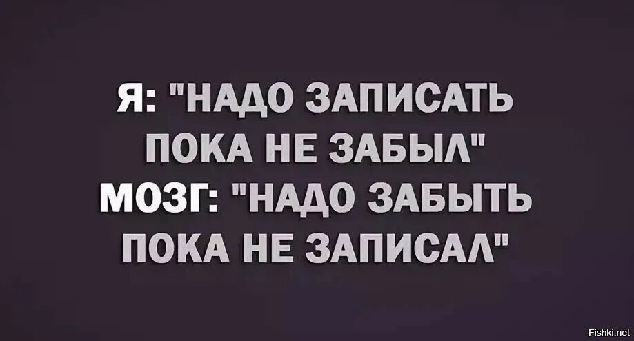 Мозг надо забыть пока не записал. Надо записать пока не забыл. Надо записать пока не забыл надо забыть. Мозг забыл. Хотя нужно не забывать