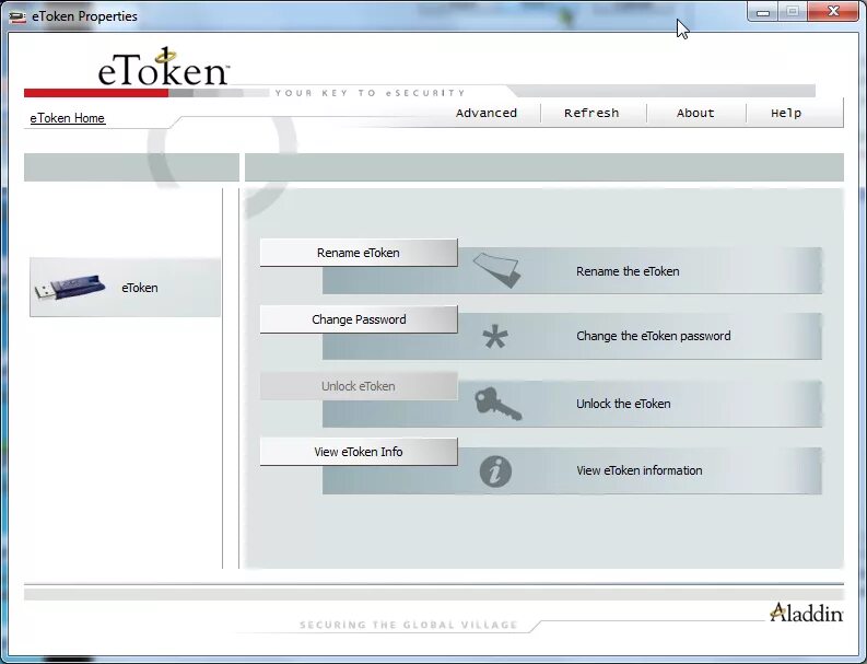 Etoken client. ETOKEN драйвер. ETOKEN приложении. Пароль на токен. E token алладин драйвер Windows 10.