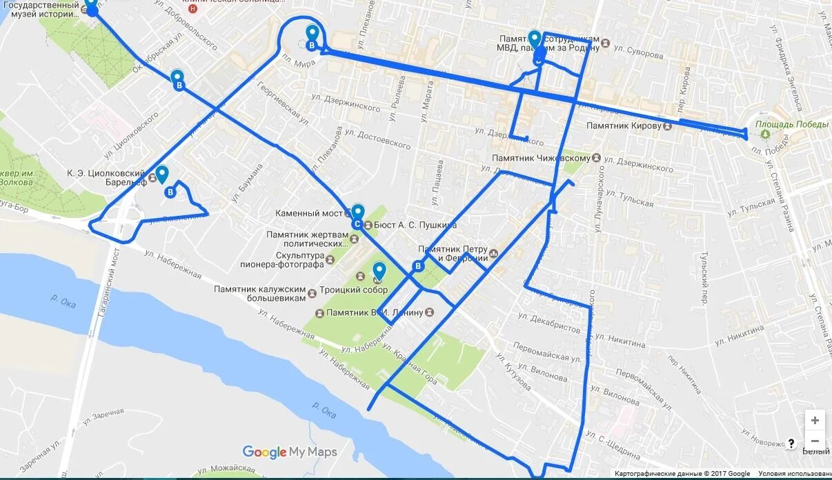 Карта маршрутов автобусов калуга. Калуга туристический маршрут. Калуга пешеходный маршрут. Маршрут прогулки по Калуге. Маршрут прогулки по Калуге на карте.