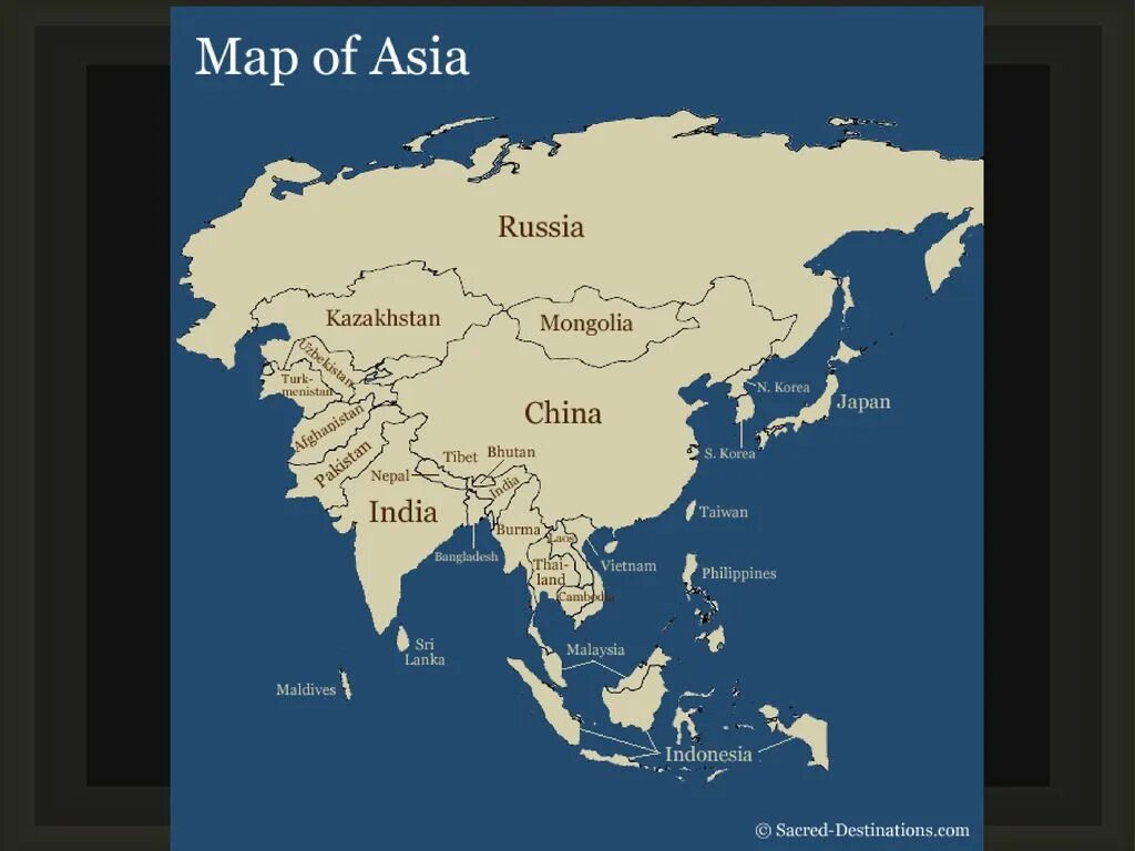 Карта Азии. Азия материк. Asia на карте. Asia на русском