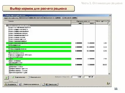 Калькулятор комбикорма