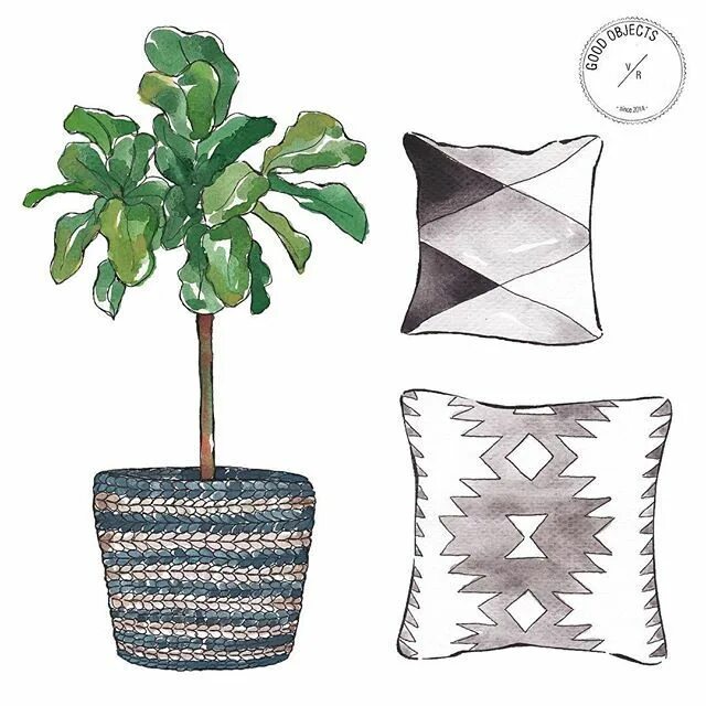 Good objects. Illustration objects. wicker furniture sketch icon.