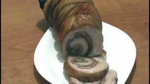 Вкусный рулет из брюшины