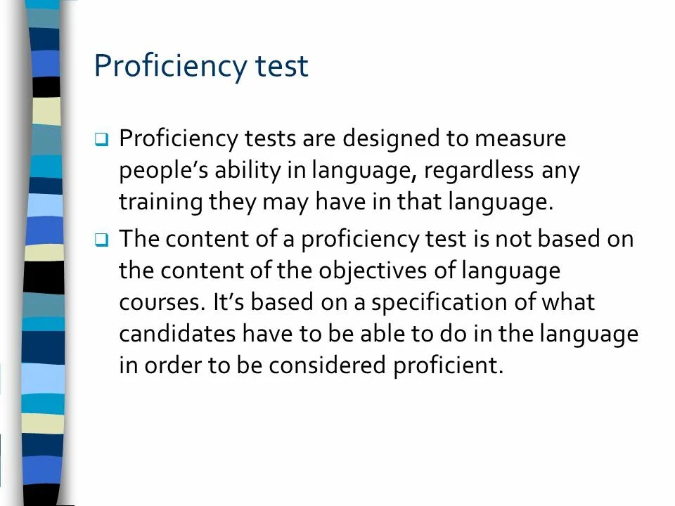 What is test. Proficient test. proficiency. what is testing. use of language test.