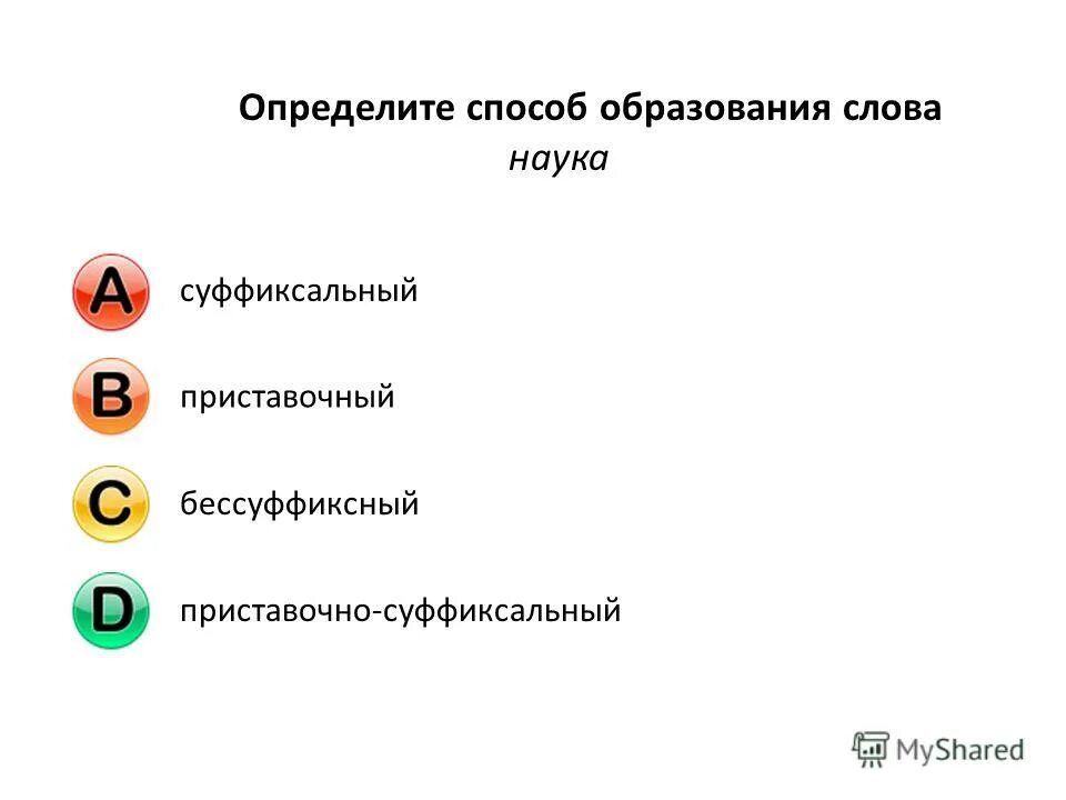 Определить способ образования. Определить способ образования слов. Способ образования слова научный. Определить способ их образования.