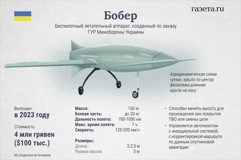 Скорость украинских беспилотников самолетного типа