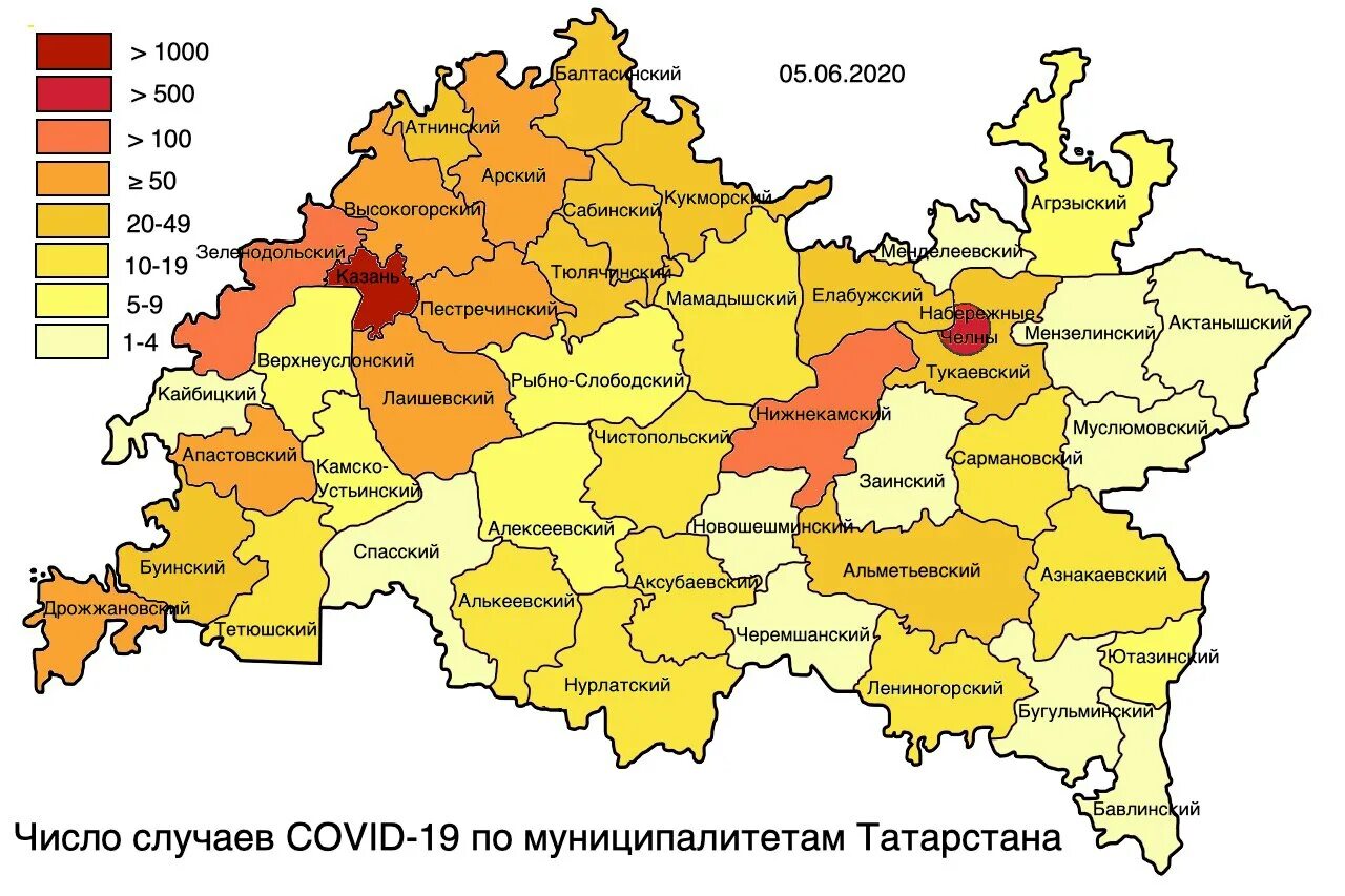 Татарстан область на карте