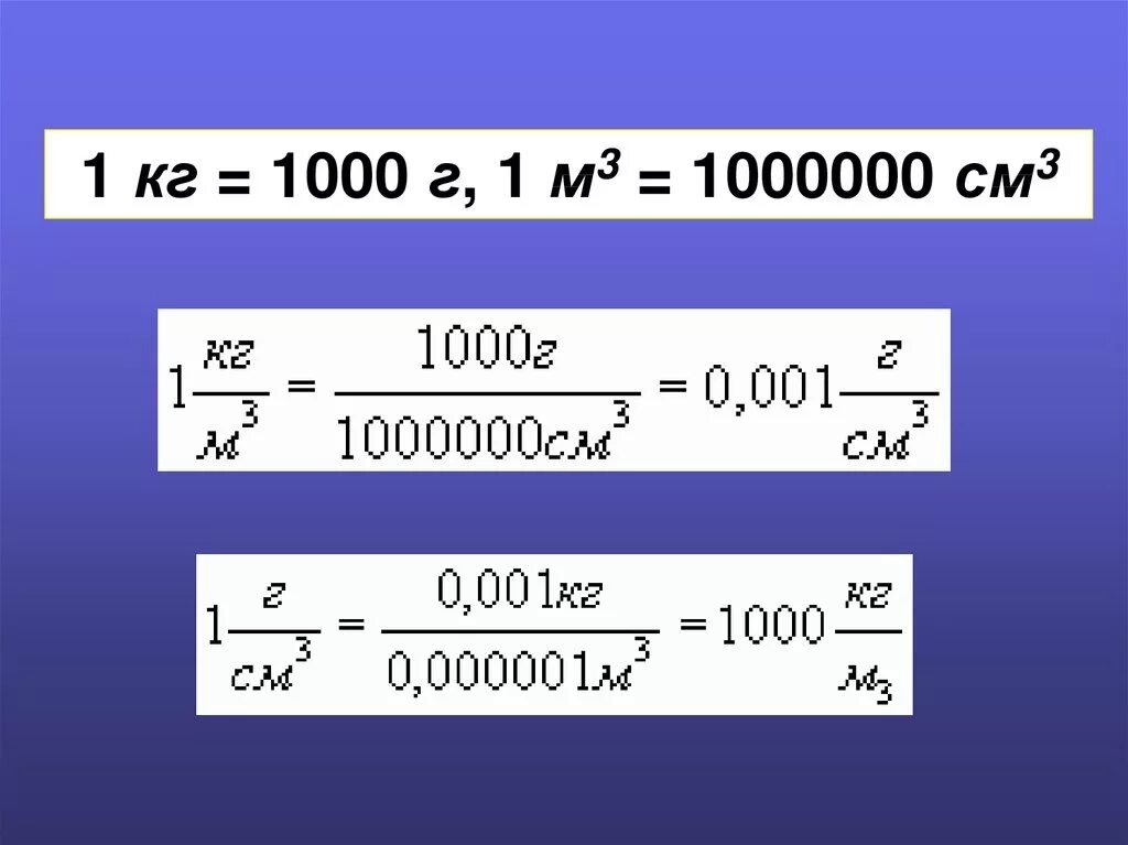 900 кг м3 в г