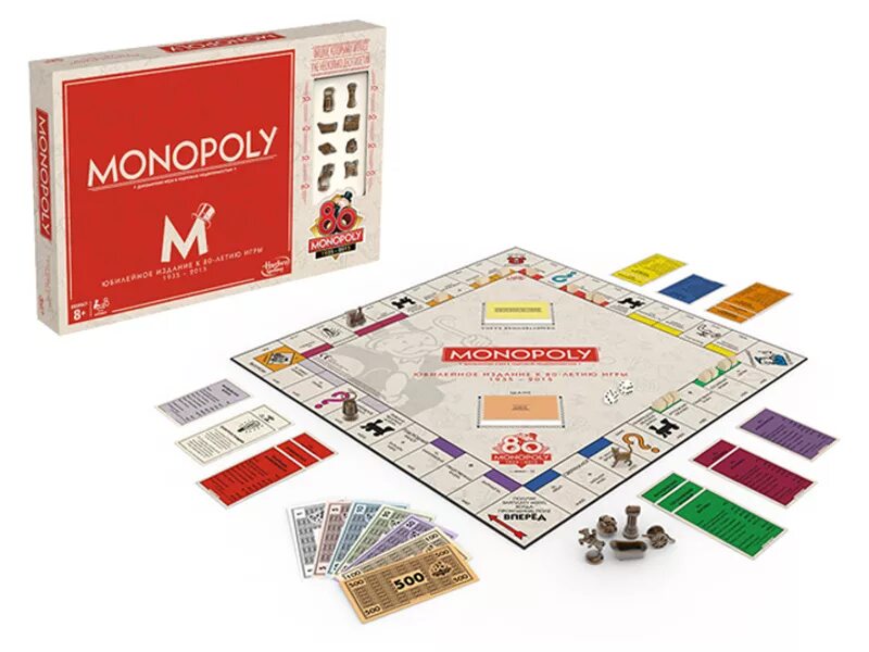 Купить игру б. Игра b0622 Юбилейный выпуск “монополии 80 лет” Monopoly. Монополия Юбилейная. Монополия Юбилейный выпуск. Новогодняя Монополия.