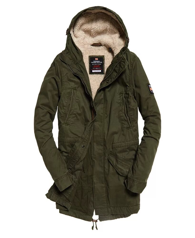 Парка с капюшоном купить. Superdry куртка мужская милитари. Superdry Parka мужская зеленая. Superdry куртка мужская Parka. Superdry Military Parka Jacket.