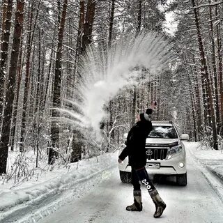 Лютым холодом это