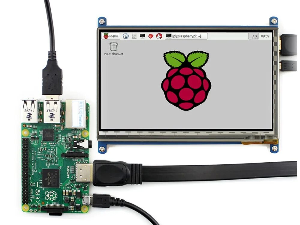 Raspberry pi 5 8gb. Дисплей для Распберри пи 3. Экран для Raspberry Pi 3. Одноплатный компьютер Raspberry Pi 4. Waveshare 7inch HDMI LCD.