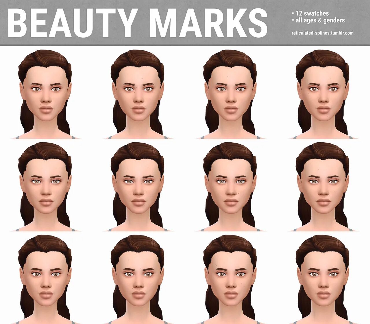 Beauty Mark. Симс 4 особенности кожи. Birthmarks Beauty. Reticulated Splines.