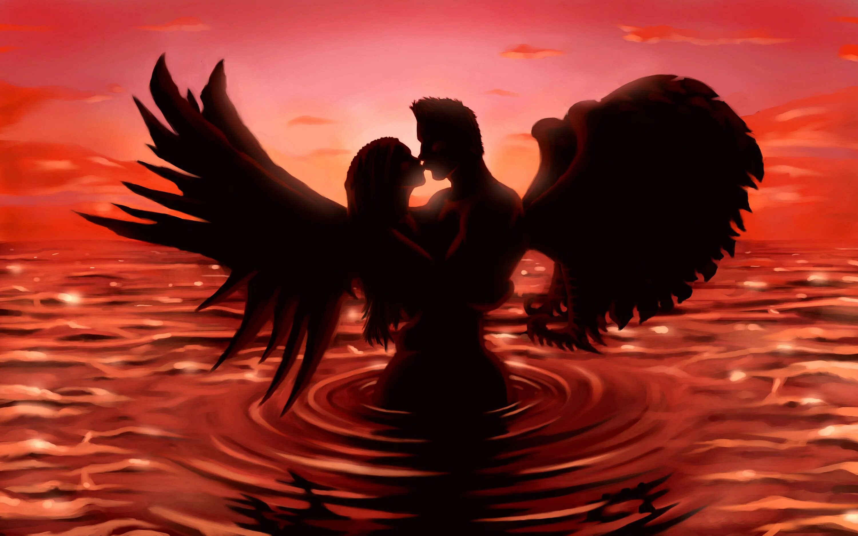 Angel s love. Влюбленный ангел. Ангел любви. Влюбленные ангелы. Влюбленные с крыльями.