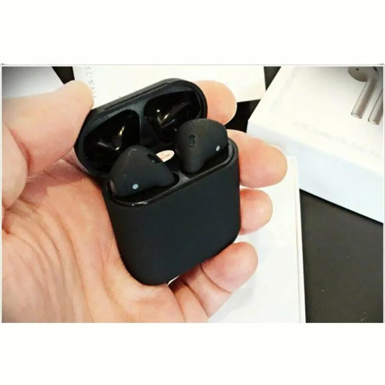 Наушники i12 TWS черные. Беспроводные наушники TWS i12 XS Pro. AIRPODS i12 TWS чёрные .чехол. Аирподсы i12. Наушники pro 5 черные