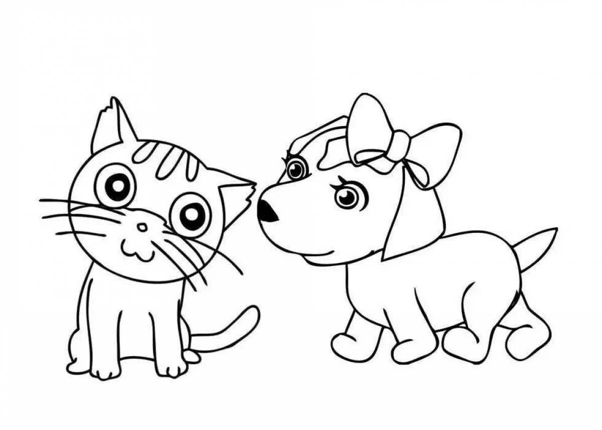 Кошечки собачки рисовать. Кошки. Раскраска. Раскраска. Котики. Раскраска "котята и щенята". Раскраска кошечки собачки.