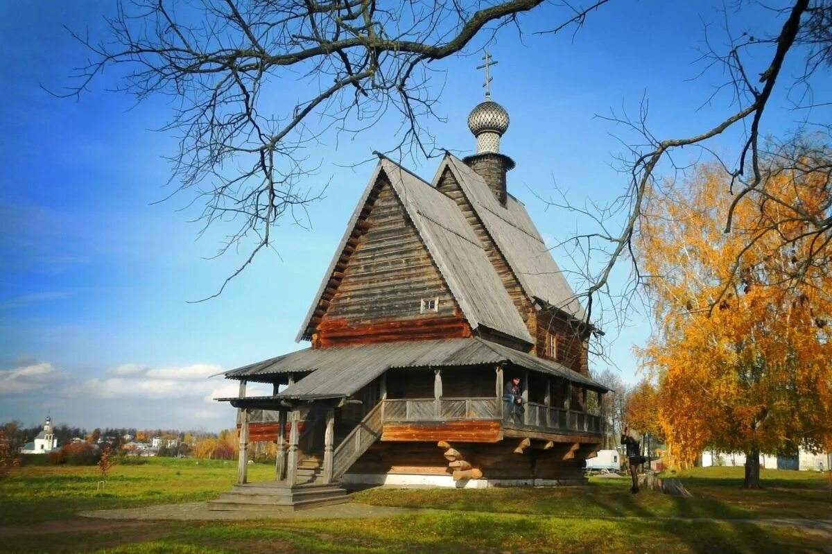 Wooden church. Никольская Церковь Суздаль. Суздаль Кремль Никольская Церковь. Никольская деревянная Церковь Суздаль. Никольская Церковь из села Глотово.