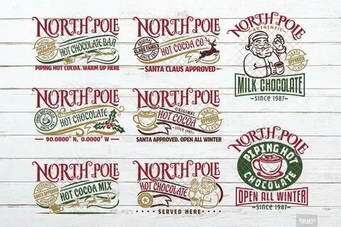 North pole hot chocolate svg